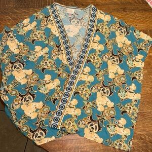 Knox Rose Tunic Open Front Kimono Shawl